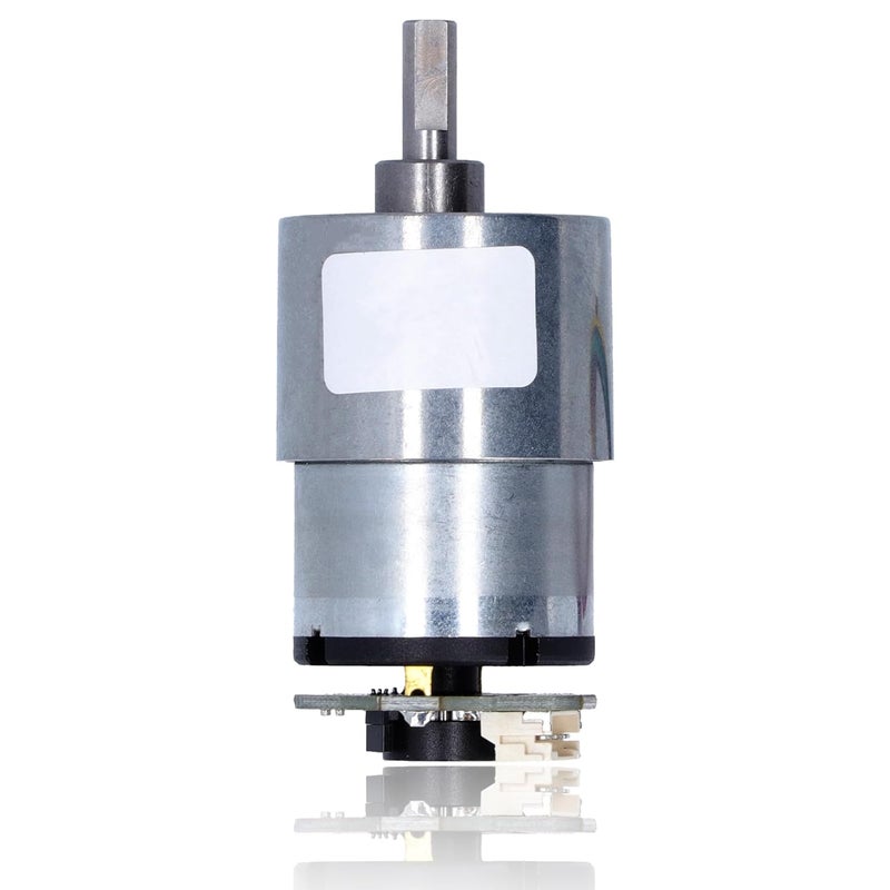 flexman JGB37‑520 Speed Reduction Gear Motor with Encoder, DC 12V Electric Micro DC Geared Motor Supporting Forward Reverse Movement for Household Appliances Medical Equipment (1000RPM) - Image 1